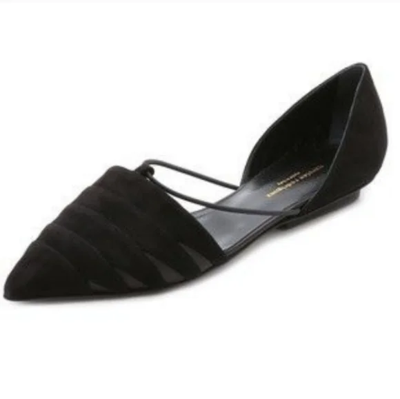 Narciso Rodriguez Suede Flats Size 37.5 - Picture 1 of 10